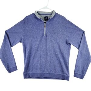 Johnnie-O‎ Heathered Purple Quarter Zip Pullover Sweatshirt Mens Medium